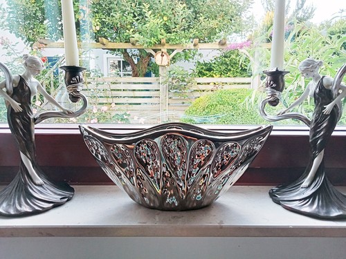 Keramikvase galvanisiertem - in,