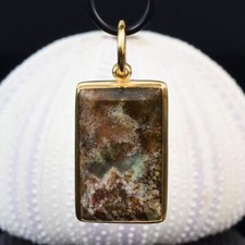 Anhänger Moss Achat Cabochon