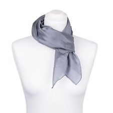 Seidentuch Halstuch Tuch grau silber Seide 90x90cm