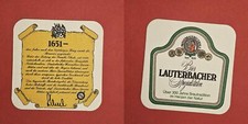 Lauterbacher 1651Brauerei Bierdeckel Coaster Beermat