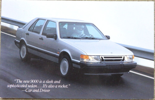 Saab 9000 postkarte postcard - postkarte,