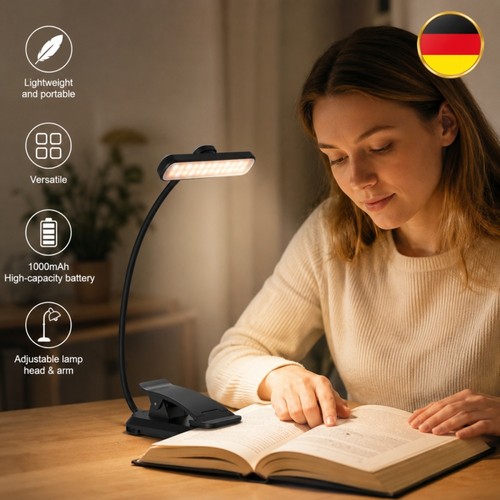 Led leselampe klemm leuchte - led,