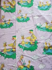 Vorhänge Set Kinderzimmer Entenmotiv flieder 148x110cm Neuwertig