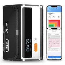 2-in-1-Gerät Blutdruckmessgerät+EKG-Gerät Bluetooth App mit kostenlos KI-Analyse