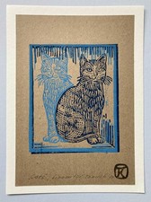 Original Linolschnitt Druck