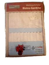 WEIHNACHTLICHE BISTRO-GARDINE 2-TEILIG