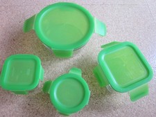 Glasslock /HSE/  4 Glasdosen / Mit Deckel