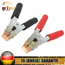 2PCS Batterieklemmen Krokodilklemmen Klemmen für Ladegerät Auto KFZ Ladekabel