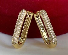 Luxus Ohrringe Creole Zirkonia