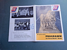 1961 programm CIRCUS BUSCH