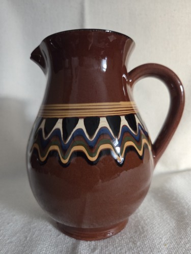 Vintage keramik krug trojan - vintage,