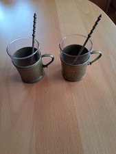 2 russische Teegläser  mit