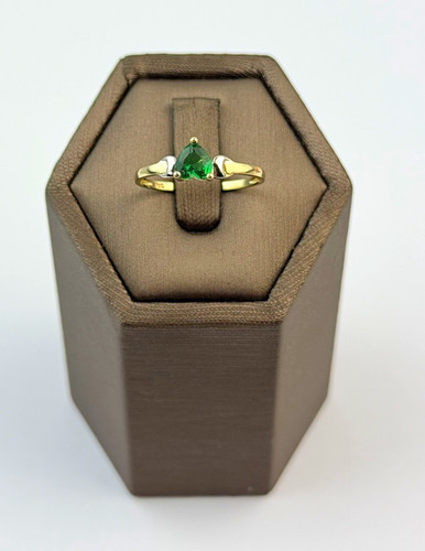 Tsavorit ring gold - 9, kt