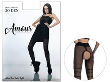 Gemusterte Strumpfhose, Spitze