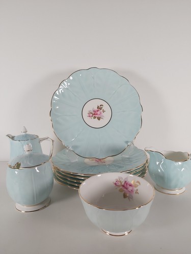 Aynsley aqua blau floral - aynsley,