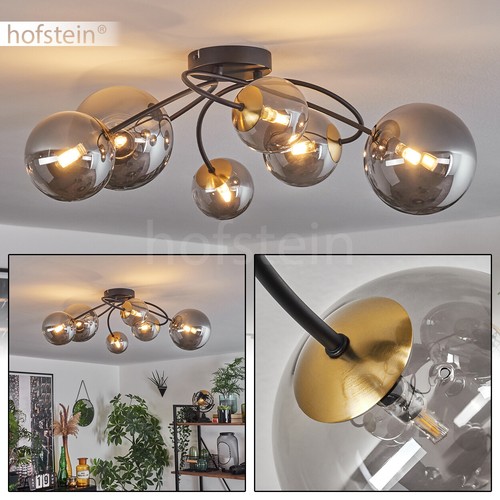 Decken lampe glas - decken, rauchfarben