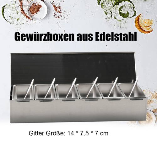Gewürzdosen edelstahl salz - gewürzdosen,