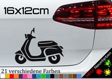 Roller Aufkleber Sticker 50ccm Roller Scooter Silhouette Mofa JDM 16x12cm