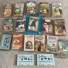 Konvolut MC 18 Hörspiel-Kassetten Walt Disney Hotzenplotz Märchen La Le Lu Wendy