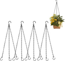 Metallkette zum Aufhängen 4er Set für Blumentöpfe Blumenampel Außen