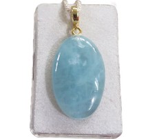 Aquamarin Cabochon Anhänger