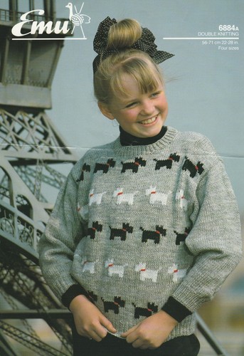 Kinder bild pullover - pullover, westie