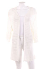 design by KappAhl Strickjacke Cardigan Lochstrick XS weiß