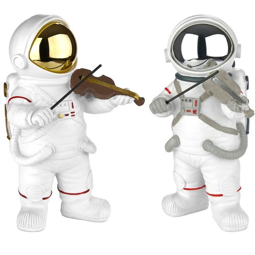 Astronaut figur mit geige - figur,