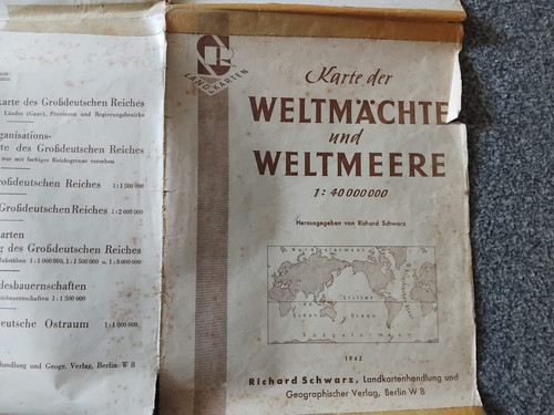 Seltene historische faltkarte - historische,