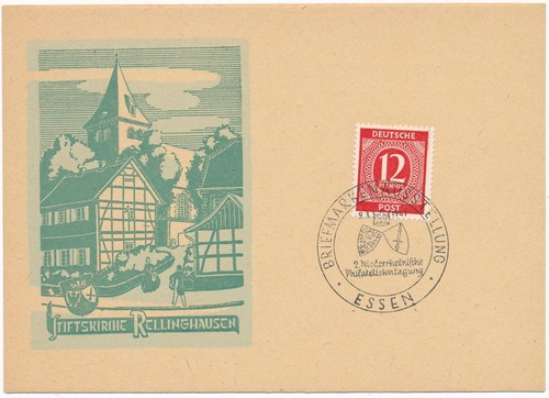 Einzelfrankatur auf