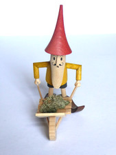 Erzgebirge STRACO süßer Zwerg mit Schubkarre