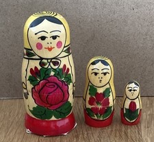 Russische Matroschka. Matrjoschka! Mädchen Maschenka!3 Puppen.Fabrik-Zertifikat!