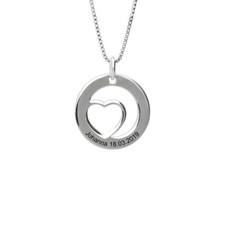 925 Silver Chain Heart Pendant