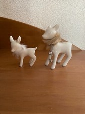 Deko-Keramik Reh - Set, 2 teilig, Weiss