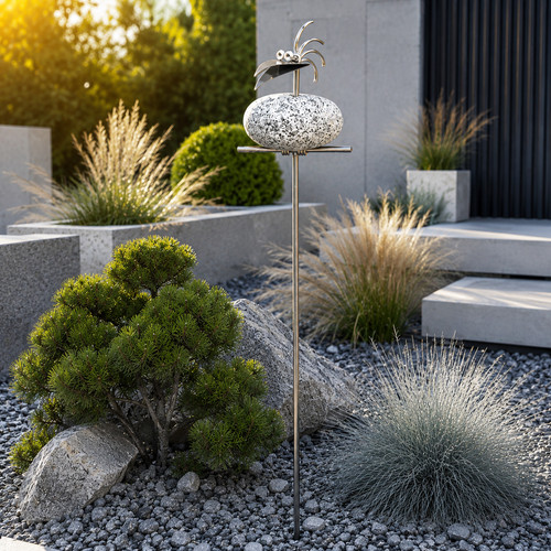 Gartenstecker steinvögel aus - steinvögel,