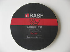 1 x BASF Dreifach Tonband TP18 ferro LH HiFi 18cm Plexiglas-Spule, neuw., in OVP