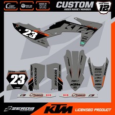 KTM MOTOCROSS GRAFIK, CUSTOM MX GRAFIK KIT, SX SXF EXC EXCF ZETA GRY