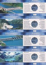 Österreich 5 Euro 2003 Silber Wasserkraft 4x Miniblister