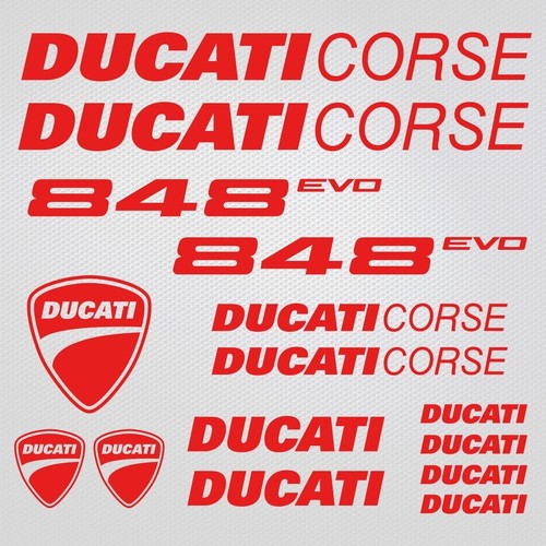 Ducati 848 evo aufkleber - 848,