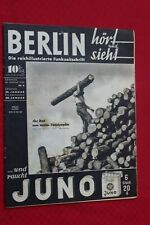 3938 Berlin Hört und sieht Zeitschrift 1937 Nr. 4  * Fasching Heinrich George