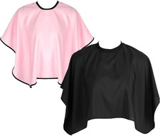 Frisierumhang Kurz, 2 Stück Wasserdichter Make up Umhang Friseurumhang Haarschne