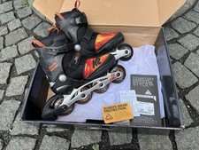 K2 SK8 Hero BOA ALU Inline Skate 2025 Black/orange M (32-37) im Originalkarton