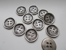 Metall knöpfe alt silber - metall,