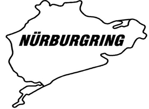Nurburgring aufkleber - 2x,