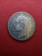 Silbermünze Deutsches Reich 5 Mark 1888-D Otto v. Bayern Kaiserreich Krause 907