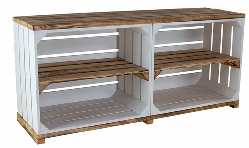 Sideboard weiß innen - sideboard, weiß,