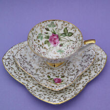 Alka Kunst Bavaria Moosrose – Sammeltasse mit Kuchenteller 3-teiliges Set Gedeck