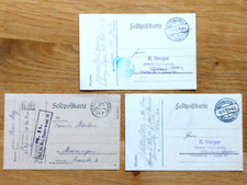3  Feldpostkarten WK I 1915