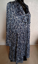 Hugo Boss Kleid Größe 40 gestreift Farbe Dunkelblau 60% Viskose Länge 95 cm neu