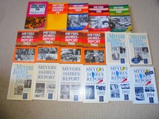 Meyers Jahresreport - Was war wichtig Bücher Sammlung Konvolut 1978-1994 Politik